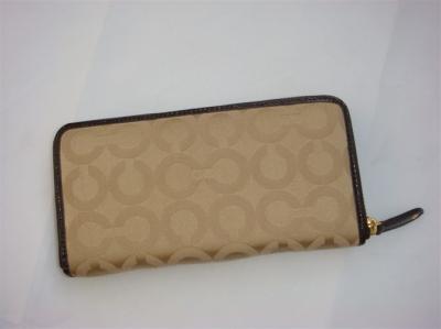 discounted coach wallets - 43259 coffee/apricot